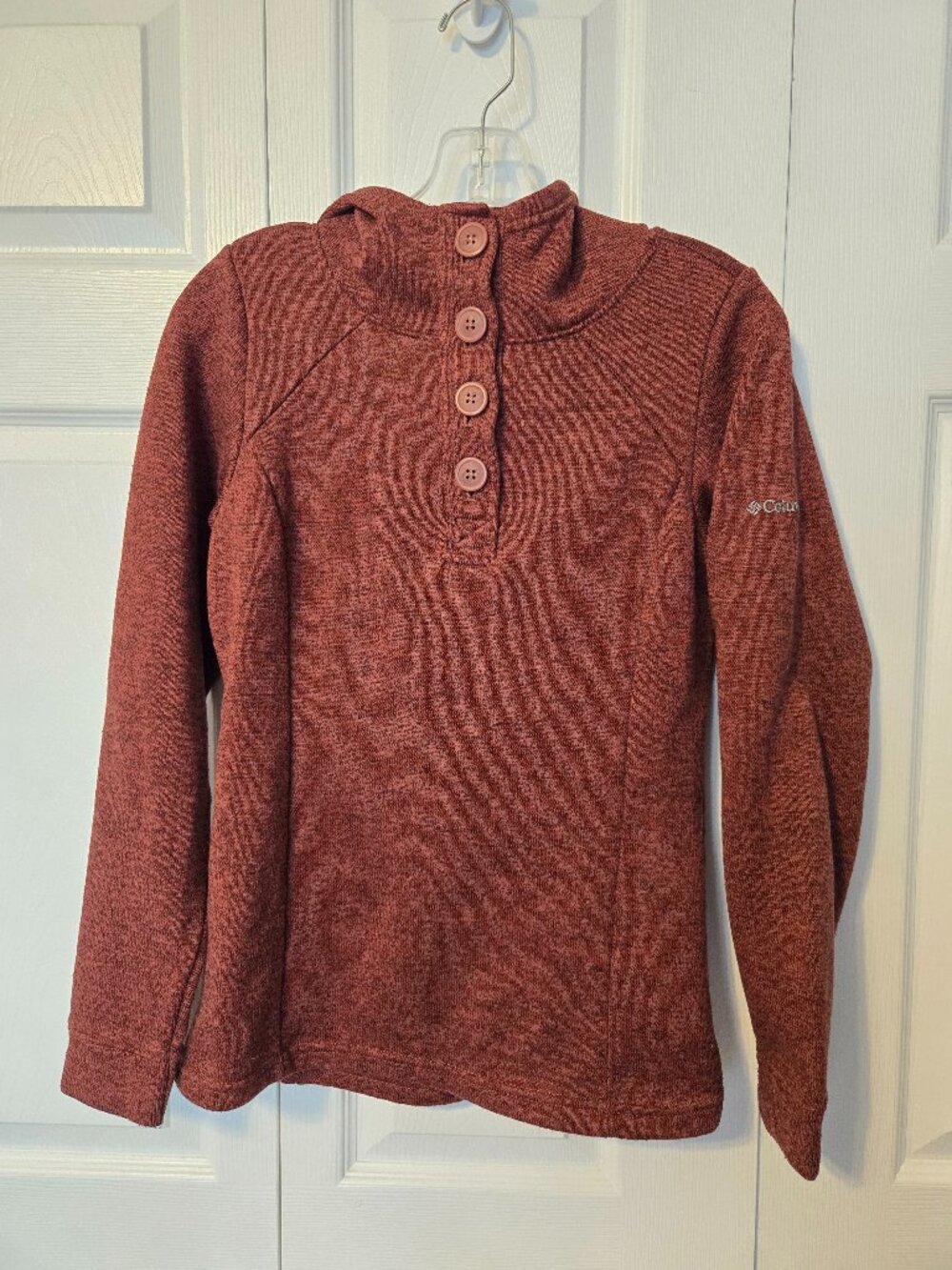 Columbia Hooded Pullover Sweater, Size XS.